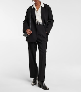 Bea twill blazer in black - The Frankie Shop | Mytheresa