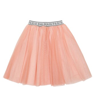 Glitter tulle skirt | Balmain Kids