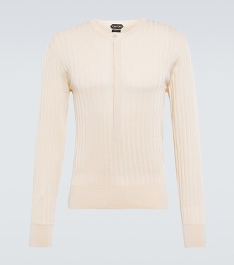 Silk-blend Henley sweater | Tom Ford