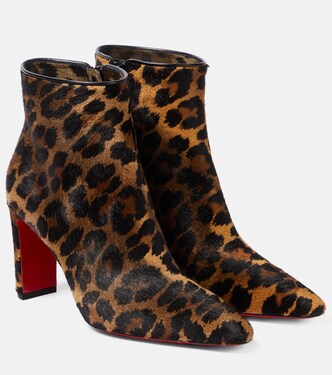 Suprabooty 85 leopard-print ankle boots | Christian Louboutin