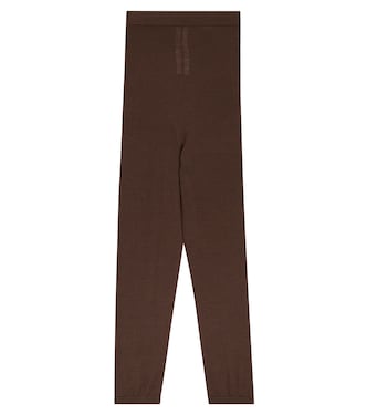 Wool-blend leggings | Rick Owens Kids