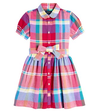 Checked cotton shirt dress | Polo Ralph Lauren Kids