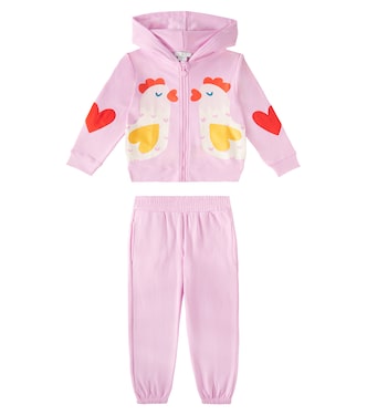 Printed cotton fleece tracksuit | Stella McCartney Kids