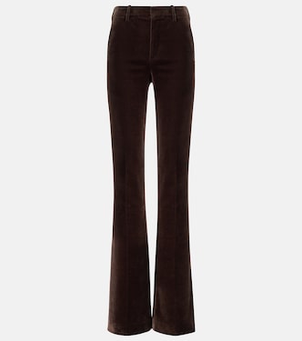 Gaby cotton velvet straight pants | Loro Piana