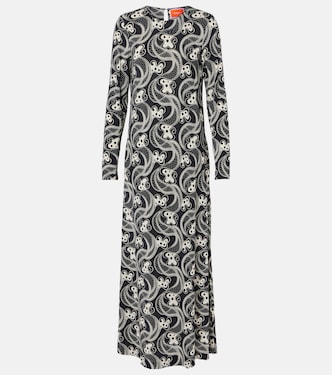 Swing printed jersey midi dress | La DoubleJ