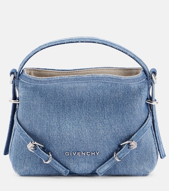 Nano Voyou denim crossbody bag | Givenchy