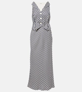 Robe longue Kimmy à carreaux | Rixo