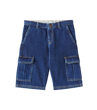 Caiman denim cargo shorts | Bonpoint