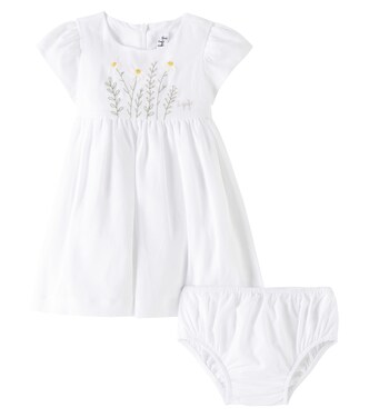 Baby linen dress | Il Gufo