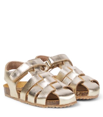 Metallic leather sandals | PèPè
