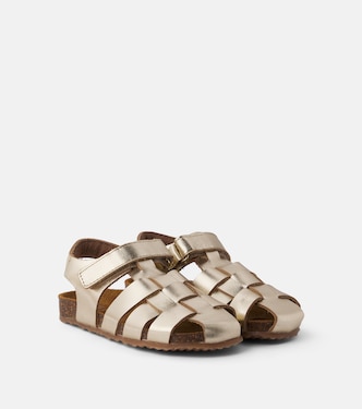 Metallic leather sandals | PèPè