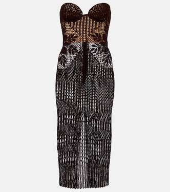 Crochet cotton bustier dress | Magda Butrym