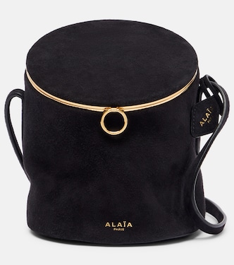 La Canette Small suede bucket bag | Alaïa
