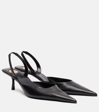 Misty 55 leather slingback pumps | Saint Laurent