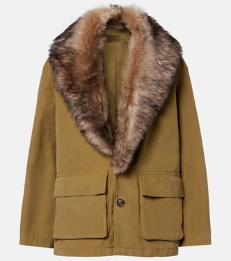 Ronay shearling-trimmed cotton parka | Nili Lotan