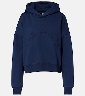Byron logo cotton jersey hoodie | The Upside