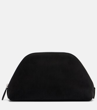 Clutch Devon aus Veloursleder | The Row