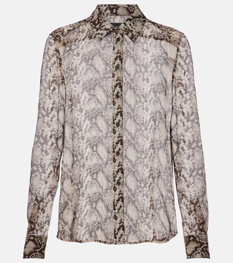 Gaia snake-print silk shirt | Nili Lotan