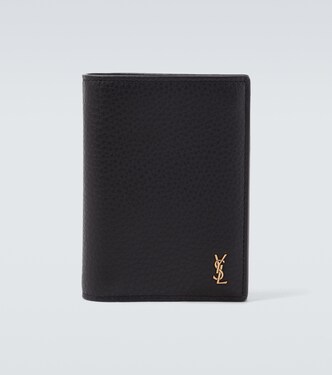 Tiny Cassandre leather bi-fold wallet | Saint Laurent