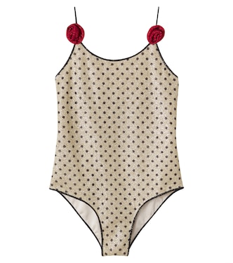 Lumière appliqué polka-dot swimsuit | Oséree Kids