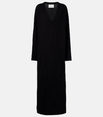 N°480 Invite cotton and cashmere maxi dress | Extreme Cashmere