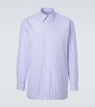 Camicia in popeline di cotone a righe | Charvet