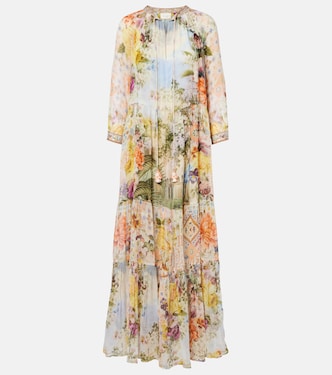 Embellished printed silk maxi dress | Camilla