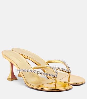 Gigi embellished leather thong sandals | Amina Muaddi