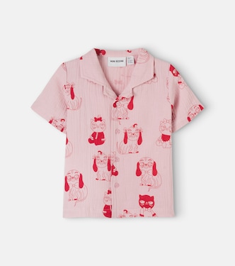 Minibabies printed cotton shirt | Mini Rodini