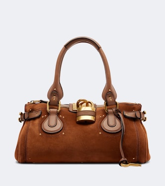 Schultertasche Paddington aus Veloursleder | Chloé