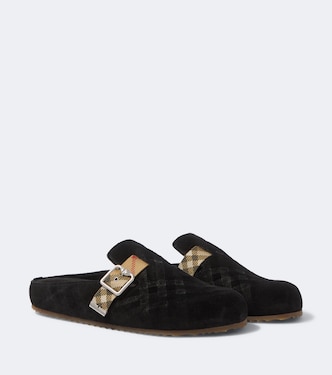 Urchin suede clogs | Burberry