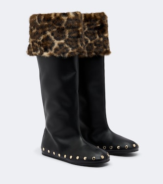 Verzierte kniehohe Stiefel Jenny | Ganni