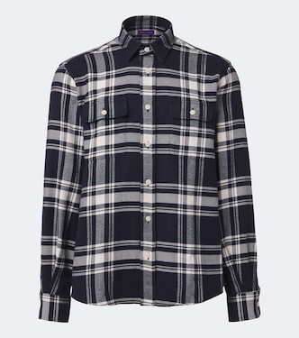 Plaid cotton flannel shirt | Ralph Lauren Purple Label