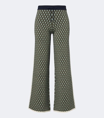 Viva Juniper cotton-blend wide-leg pants | The Upside