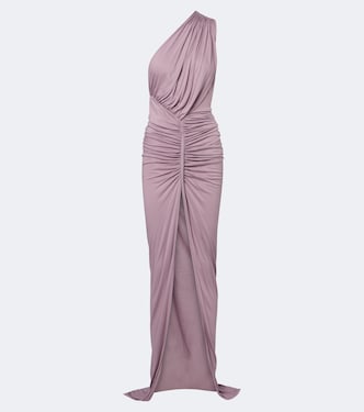 Lilies Avra ruched one-shoulder jersey gown | Rick Owens