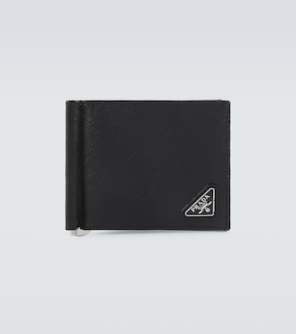 Saffiano metal money clip wallet | Prada