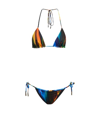 Printed triangle bikini | David Koma