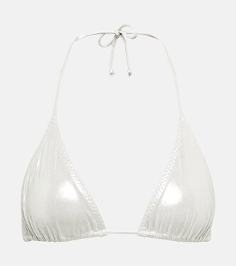 Metallic triangle bikini | Norma Kamali