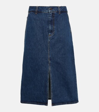 Denim midi skirt | CO