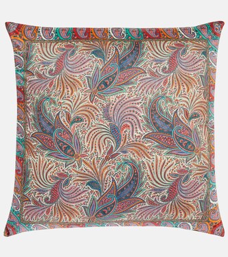Embroidered cotton cushion | Etro