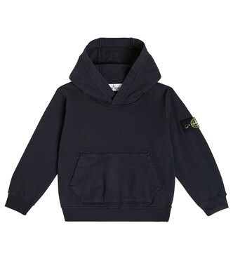 Compass cotton hoodie | Stone Island Junior