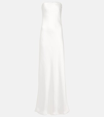 Crêpe satin gown | Norma Kamali