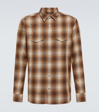 Camicia Western in cotone a quadri | Tom Ford