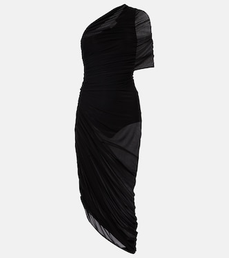 One-shoulder ruched midi dress | Magda Butrym