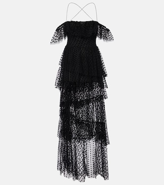 Carmen tiered tulle maxi dress | Alexandra Miro