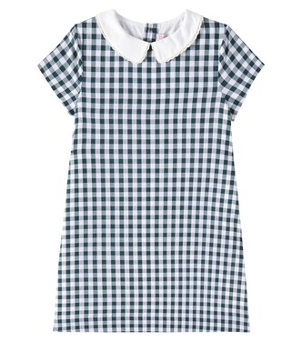 Elesta checked cotton dress | Bonpoint