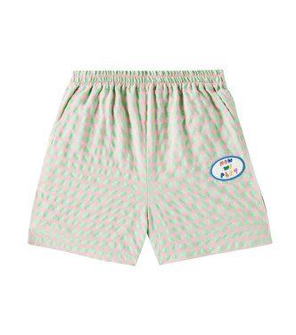 Play checked cotton-blend shorts | Jellymallow