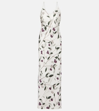 Robe longue imprimée en soie | Stella McCartney
