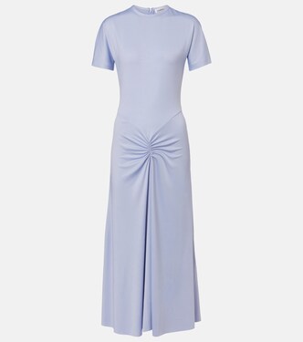 Gathered jersey midi dress | Victoria Beckham