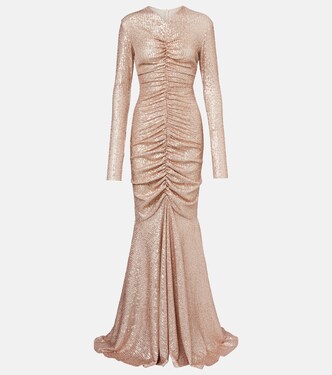 Robe longue à sequins | Norma Kamali